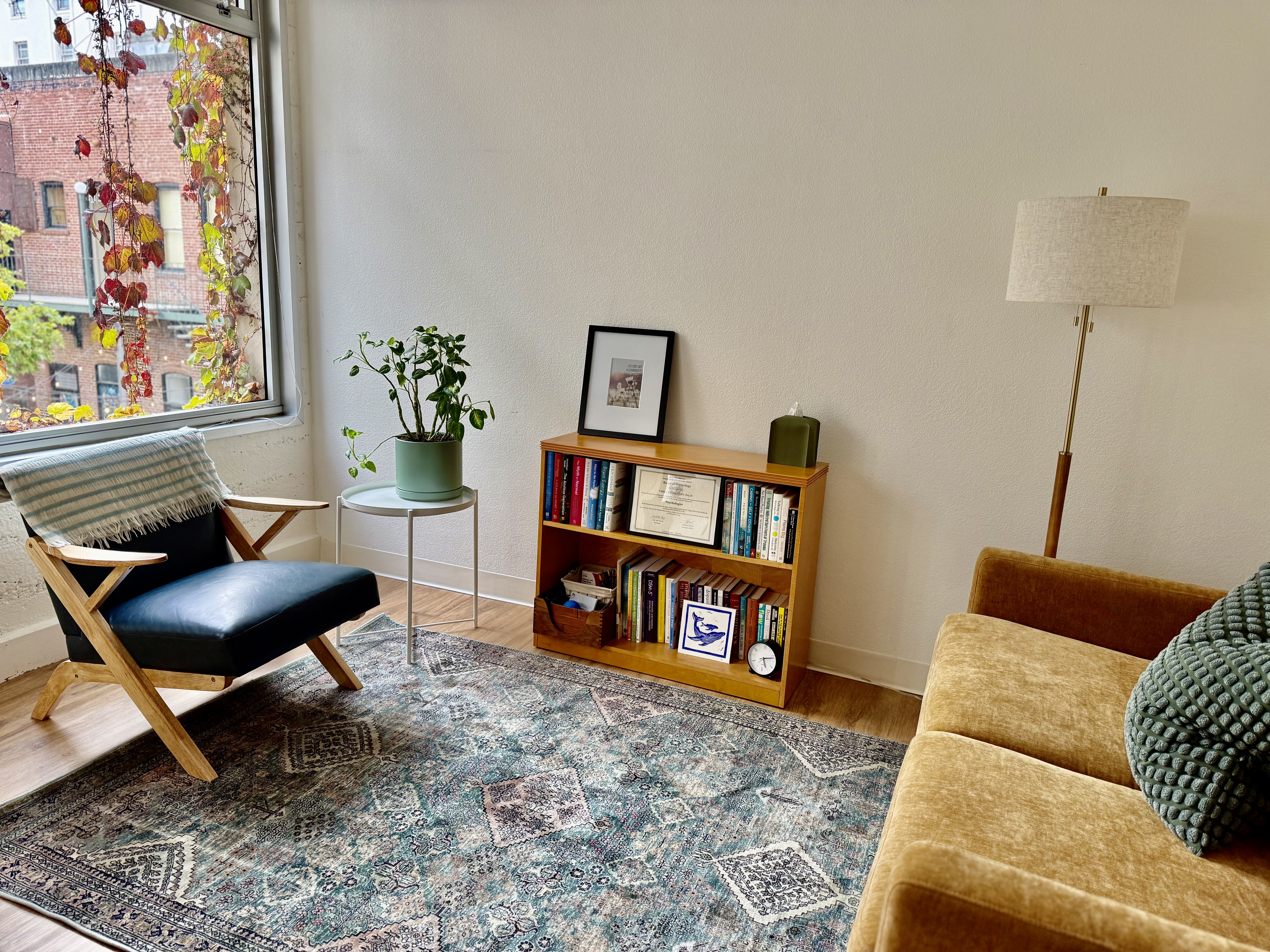 Psychotherapy office in downtown Santa Cruz